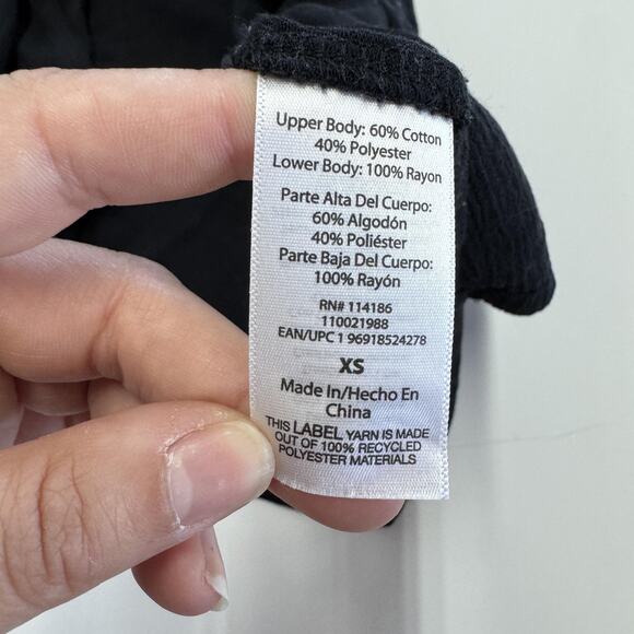 Frye Dress Womens XS Black Sleeveless Button Front Maxi Tank Scoop Neck A-Line - Picture 8 of 12